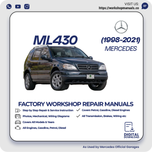 Mercedes ML430 Workshop Repair Manual 1998-2021 PDF Download