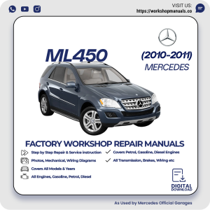 Mercedes ML450 Workshop Repair Manual 2010-2011 PDF Download