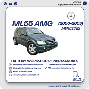Mercedes ML55 AMG Workshop Repair Manual 2000-2003 PDF Download