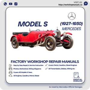Mercedes Model S Workshop Repair Manual 1927-1930 PDF Download