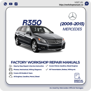 Mercedes R350 Workshop Repair Manual 2006-2013 PDF Download