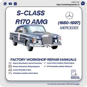 Mercedes S-Class R170 AMG Workshop Repair Manual 1980-1997 PDF Download