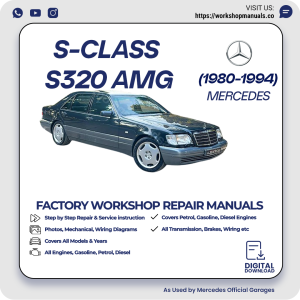 Mercedes S-Class S320 AMG Workshop Repair Manual 1980-1994 PDF Download