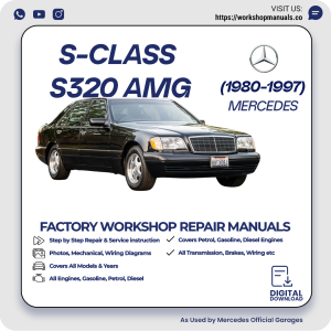 Mercedes S-Class S320 AMG Workshop Repair Manual 1980-1997 PDF Download