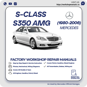 Mercedes S-Class S350 AMG Workshop Repair Manual 1980-2006 PDF Download