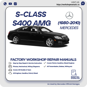 Mercedes S-Class S400 AMG Workshop Repair Manual 1980-2010 PDF Download