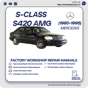Mercedes S-Class S420 AMG Workshop Repair Manual 1980-1995 PDF Download