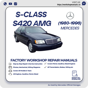 Mercedes S-Class S420 AMG Workshop Repair Manual 1980-1996 PDF Download