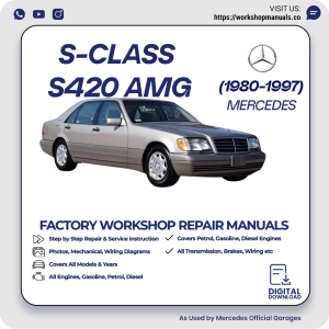 Mercedes S-Class S420 AMG Workshop Repair Manual 1980-1997 PDF Download