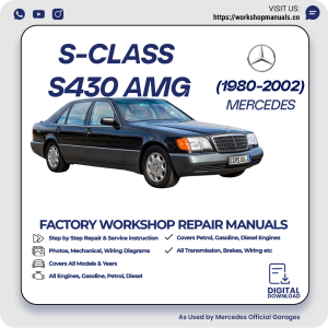 Mercedes S-Class S430 AMG Workshop Repair Manual 1980-2002 PDF Download