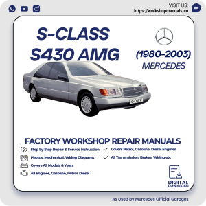 Mercedes S-Class S430 AMG Workshop Repair Manual 1980-2003 PDF Download