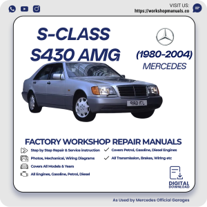 Mercedes S-Class S430 AMG Workshop Repair Manual 1980-2004 PDF Download
