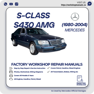 Mercedes S-Class S430 AMG Workshop Repair Manual 1980-2004 PDF Download