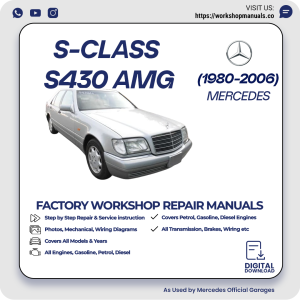Mercedes S-Class S430 AMG Workshop Repair Manual 1980-2006 PDF Download