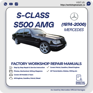 Mercedes S-Class S500 AMG Workshop Repair Manual 1974-2006 PDF Download