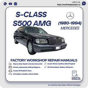 Mercedes S-Class S500 AMG Workshop Repair Manual 1980-1994 PDF Download