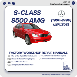 Mercedes S-Class S500 AMG Workshop Repair Manual 1980-1999 PDF Download