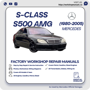 Mercedes S-Class S500 AMG Workshop Repair Manual 1980-2005 PDF Download