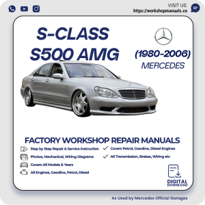 Mercedes S-Class S500 AMG Workshop Repair Manual 1980-2006 PDF Download