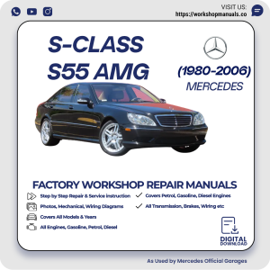 Mercedes S-Class S55 AMG Workshop Repair Manual 1980-2006 PDF Download