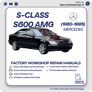 Mercedes S-Class S600 AMG Workshop Repair Manual 1980-1995 PDF Download