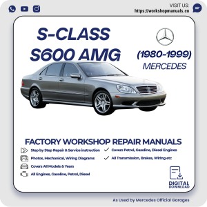 Mercedes S-Class S600 AMG Workshop Repair Manual 1980-1999 PDF Download