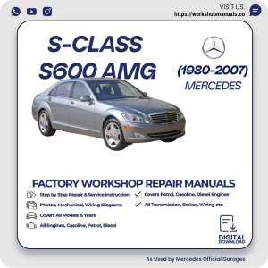 Mercedes S-Class S600 AMG Workshop Repair Manual 1980-2007 PDF Download