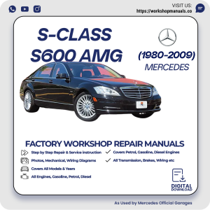 Mercedes S-Class S600 AMG Workshop Repair Manual 1980-2009 PDF Download