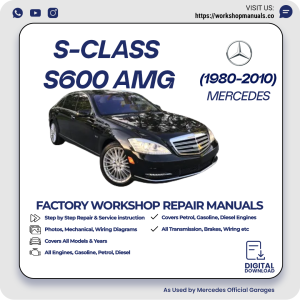Mercedes S-Class S600 AMG Workshop Repair Manual 1980-2010 PDF Download