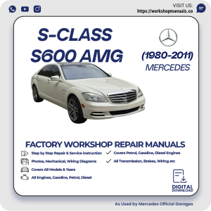 Mercedes S-Class S600 AMG Workshop Repair Manual 1980-2011 PDF Download