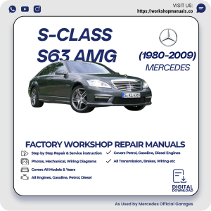 Mercedes S-Class S63 AMG Workshop Repair Manual 1980-2009 PDF Download