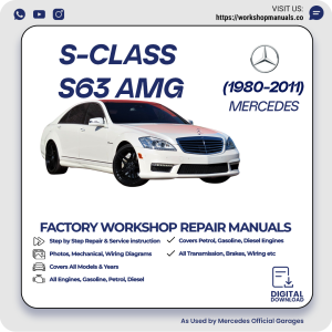 Mercedes S-Class S63 AMG Workshop Repair Manual 1980-2011 PDF Download