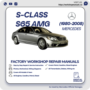 Mercedes S-Class S65 AMG Workshop Repair Manual 1980-2008 PDF Download
