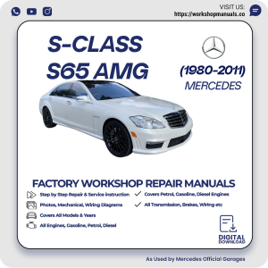 Mercedes S-Class S65 AMG Workshop Repair Manual 1980-2011 PDF Download