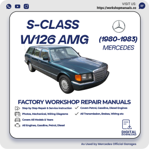 Mercedes S-Class W126 AMG Workshop Repair Manual 1980-1983 PDF Download