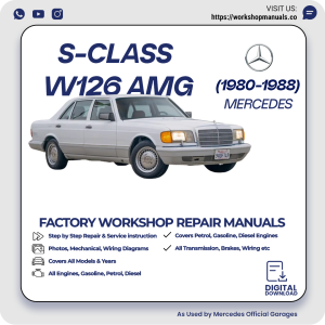 Mercedes S-Class W126 AMG Workshop Repair Manual 1980-1988 PDF Download