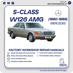 Mercedes S-Class W126 AMG Workshop Repair Manual 1980-1989 PDF Download