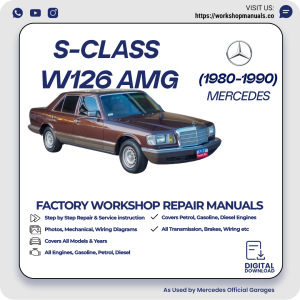 Mercedes S-Class W126 AMG Workshop Repair Manual 1980-1990 PDF Download