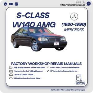 Mercedes S-Class W140 AMG Workshop Repair Manual 1980-1996 PDF Download