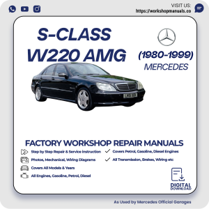 Mercedes S-Class W220 AMG Workshop Repair Manual 1980-1999 PDF Download
