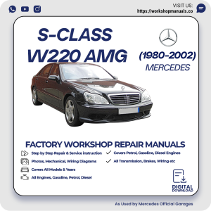 Mercedes S-Class W220 AMG Workshop Repair Manual 1980-2002 PDF Download