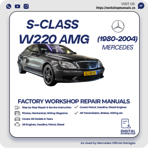 Mercedes S-Class W220 AMG Workshop Repair Manual 1980-2004 PDF Download