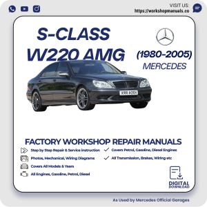 Mercedes S-Class W220 AMG Workshop Repair Manual 1980-2005 PDF Download