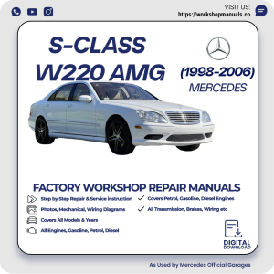 Mercedes S-Class W220 AMG Workshop Repair Manual 1998-2006 PDF Download