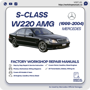Mercedes S-Class W220 AMG Workshop Repair Manual 1999-2004 PDF Download