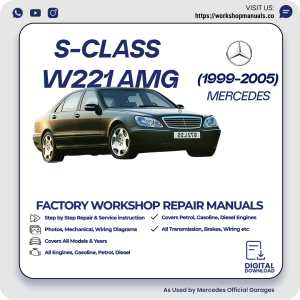 Mercedes S-Class W220 AMG Workshop Repair Manual 1999-2005 PDF Download