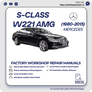 Mercedes S-Class W221 AMG Workshop Repair Manual 1980-2013 PDF Download