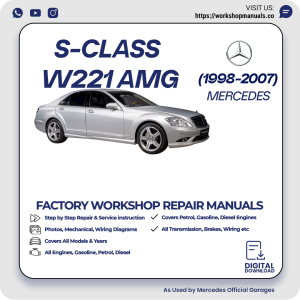 Mercedes S-Class W221 AMG Workshop Repair Manual 1998-2007 PDF Download