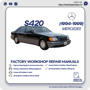 Mercedes S420 Workshop Repair Manual 1994-1999 PDF Download