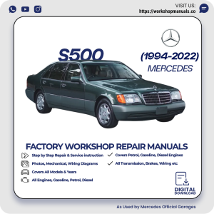 Mercedes S500 Workshop Repair Manual 1994-2022 PDF Download